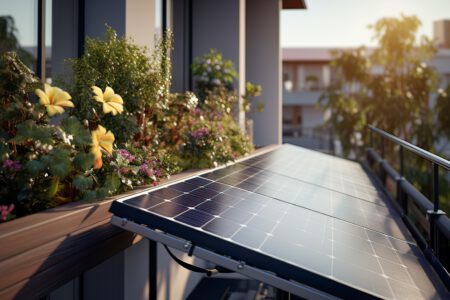 Photovoltaikanlage auf dem Balkon